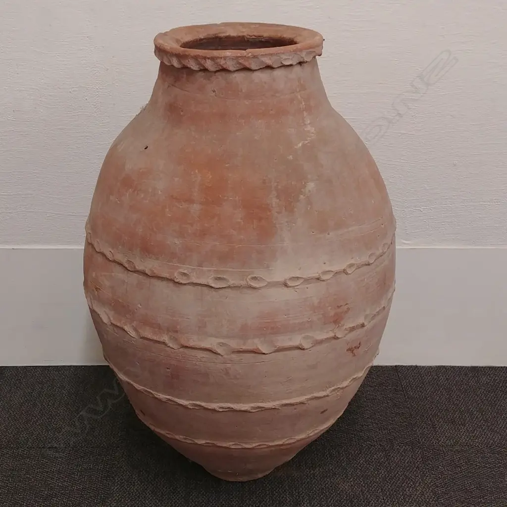 A large Turkish terracotta olive oil jar Image 1++
