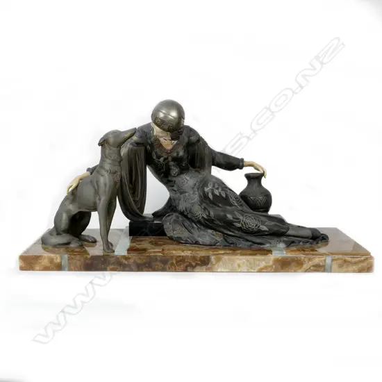 An Art Deco figure group