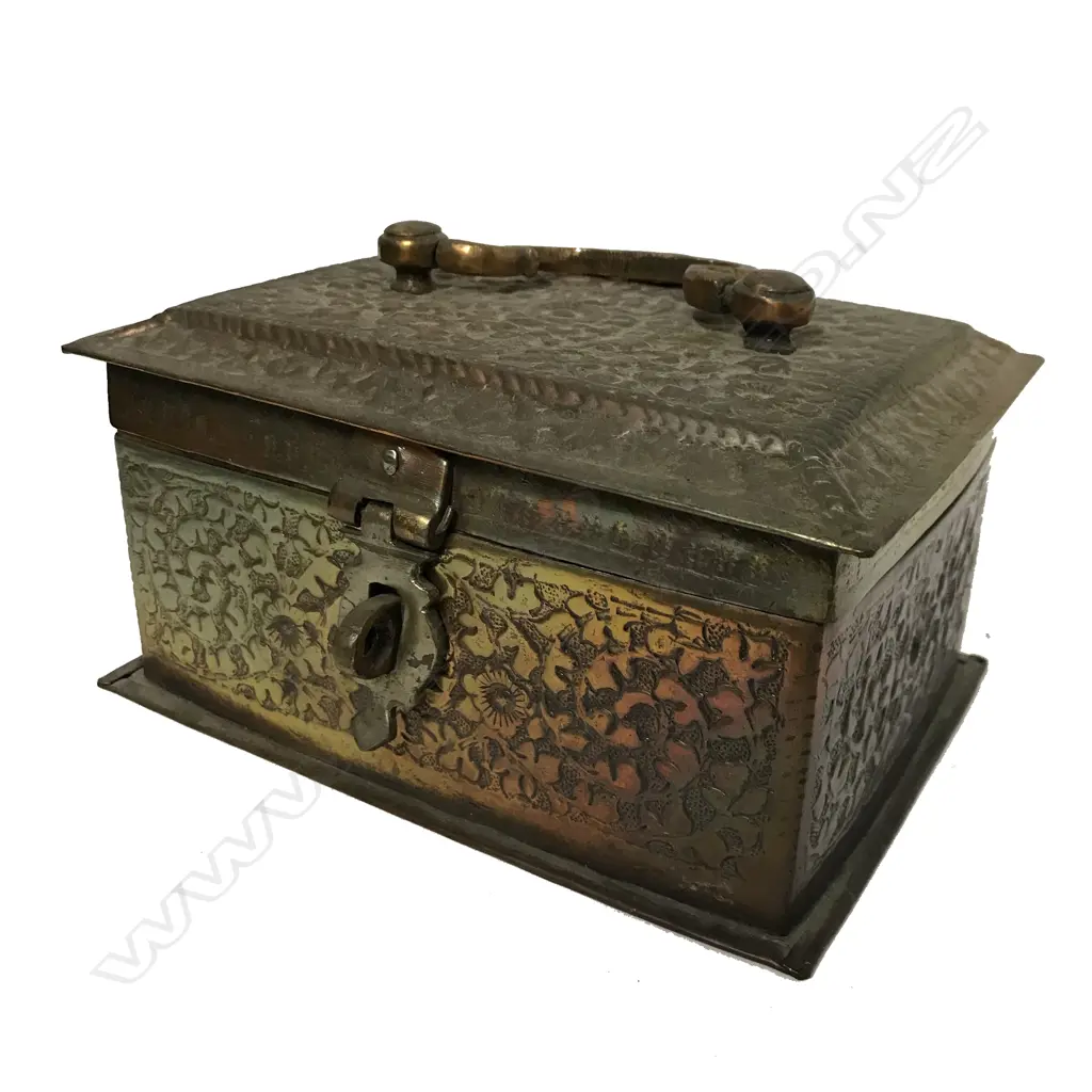 An Indian late 19thC metal box for betel nuts Image 1++
