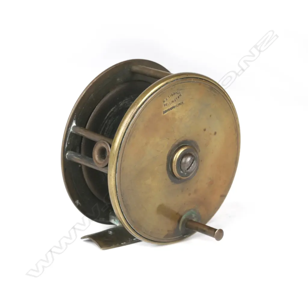 3¼" brass plate wind reel Image 1++
