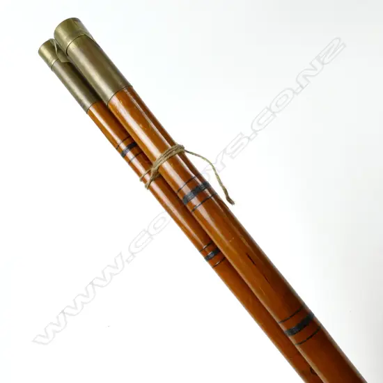 A fine Victorian bamboo 18'5" five-piece roach pole