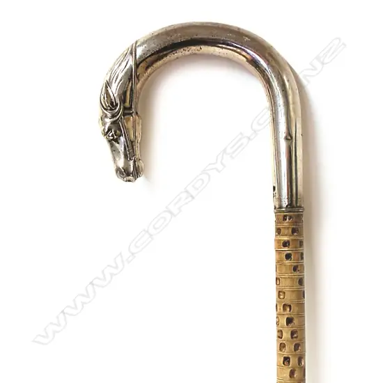 A vintage shark vertebrae walking stick