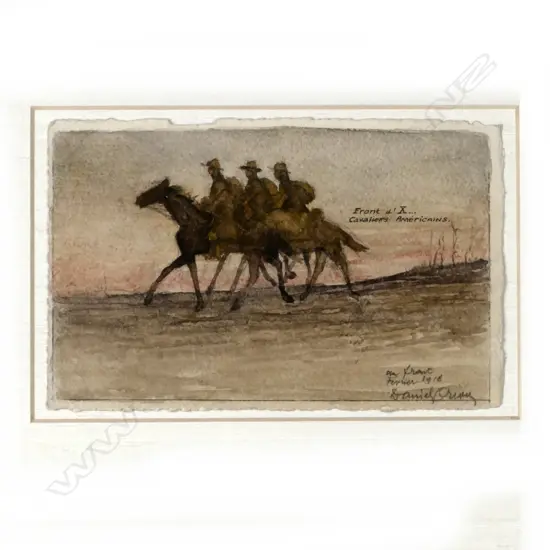 Military sketch by Daniel Oren(?)