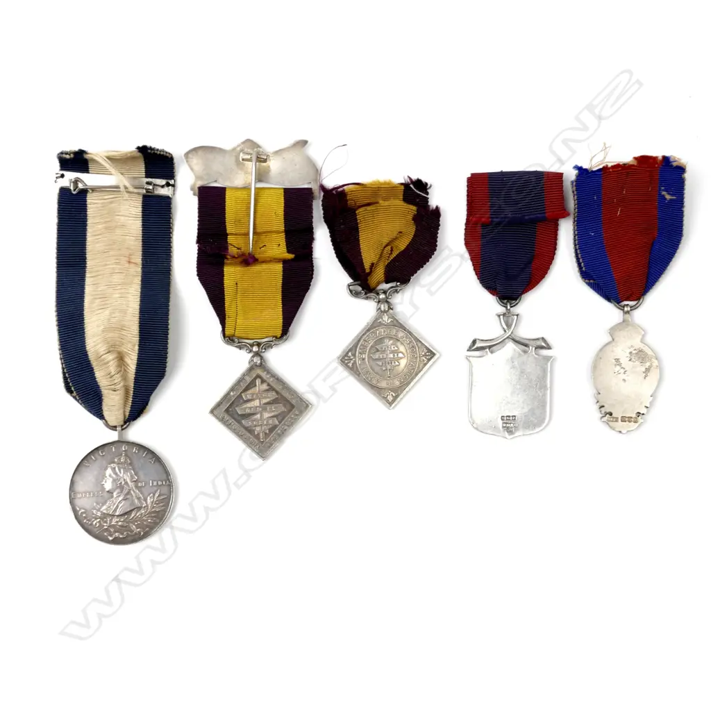 Five Army Temperance Association medals Image 1++