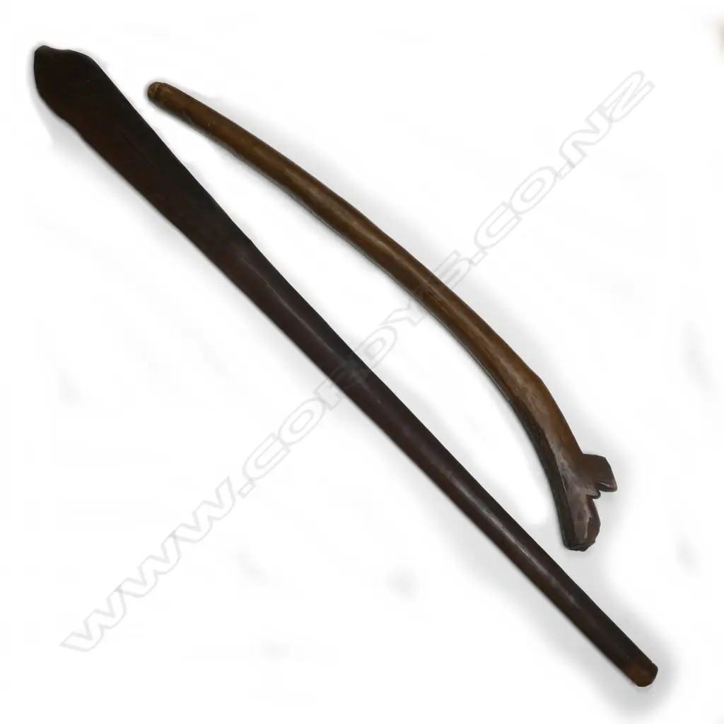 A Fijian gata club and a Tongan paddle club Image 1++
