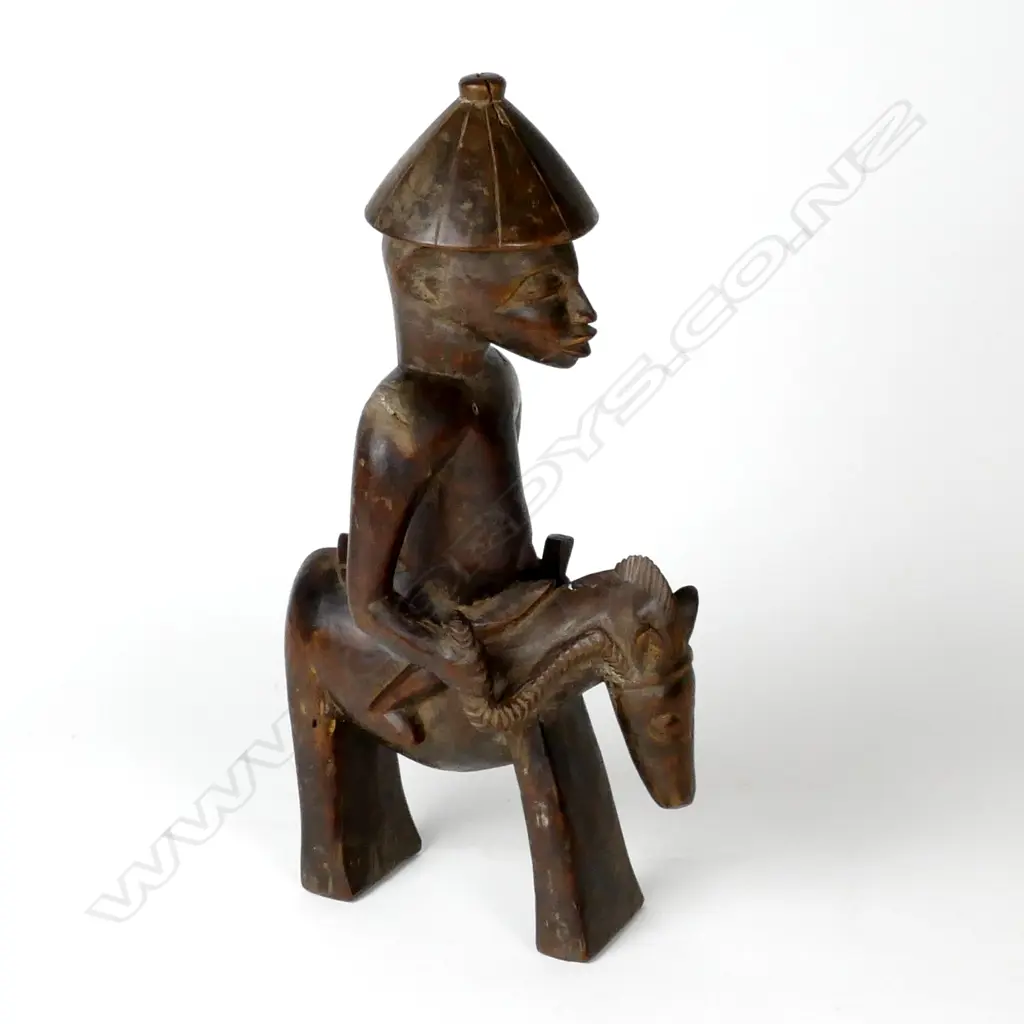 An African Ivory Coast Senufo tribe equestrian figure (Syonfolo) Image 1++