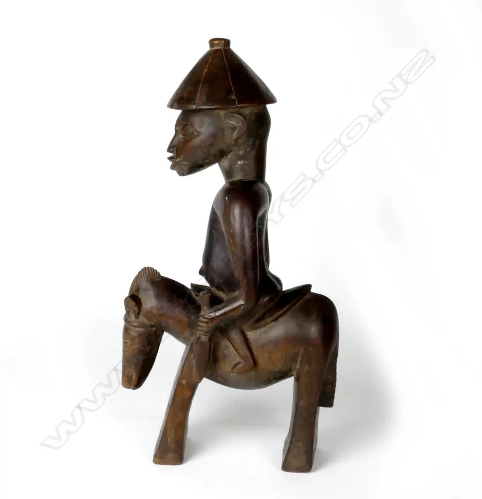 An African Ivory Coast Senufo tribe equestrian figure (Syonfolo) Image 1++