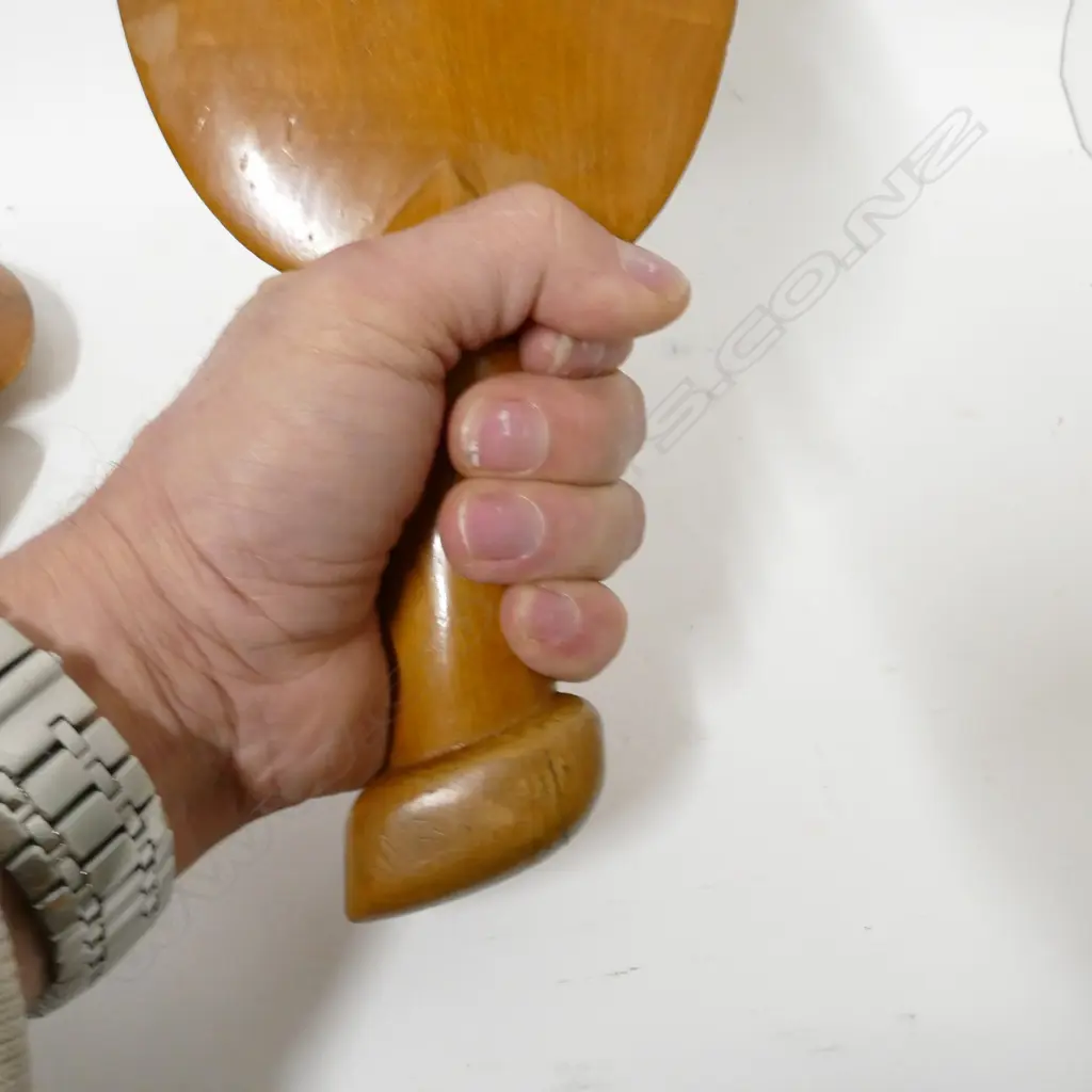 Two folk art kotiate clubs Image 1++