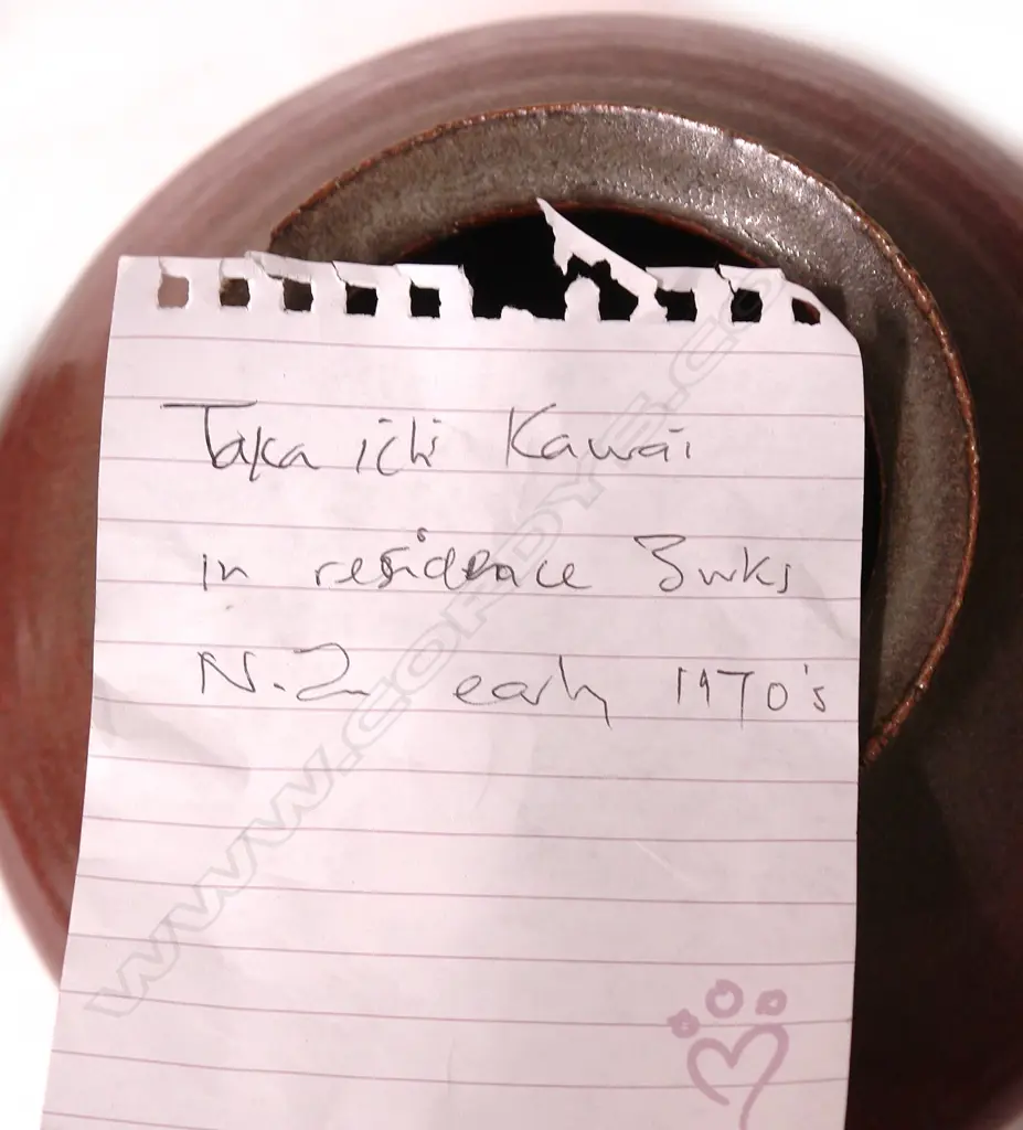 Takeichi Kawai stoneware ovoid vase Image 1++