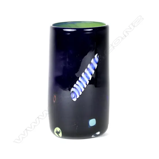 A Garry Nash glass beaker vase