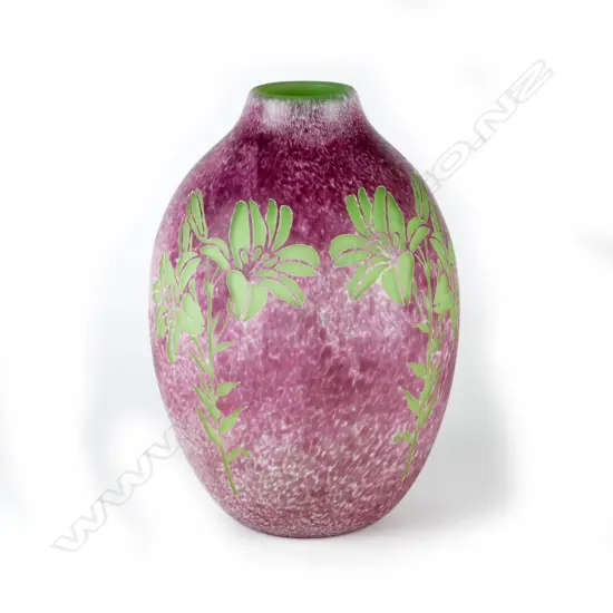 An unusual Garry Nash baluster vase