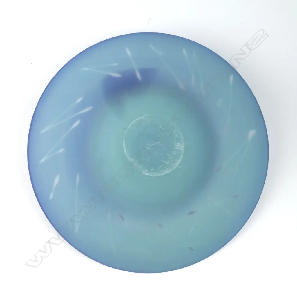 A Garry Nash cobalt blue platter Image 1++