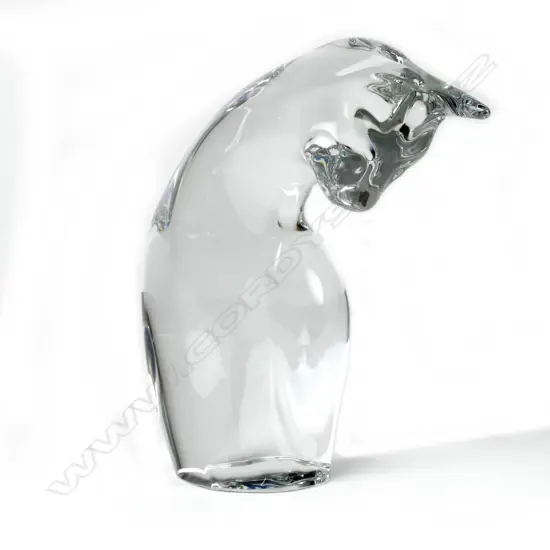 A Daum crystal cat