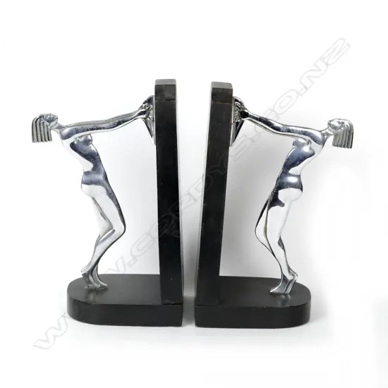 A pair of Art Deco bookends