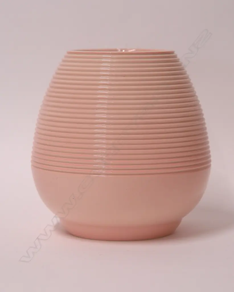 A Carlton Ware hand thrown ribbed vase Image 1++