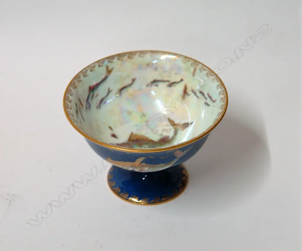 A Wedgwood fish lustre pedestal bowl Image 1++
