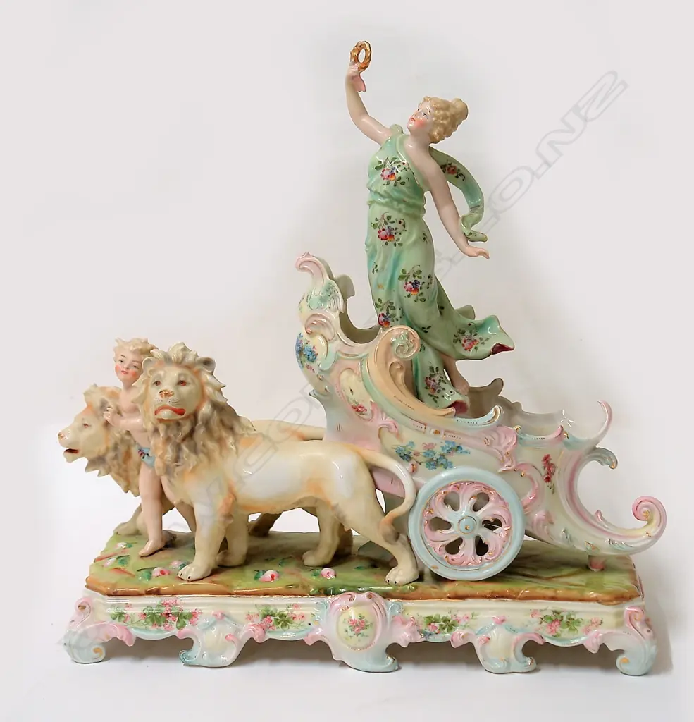 A late 19thC European classical porcelain sculpture group Image 1++