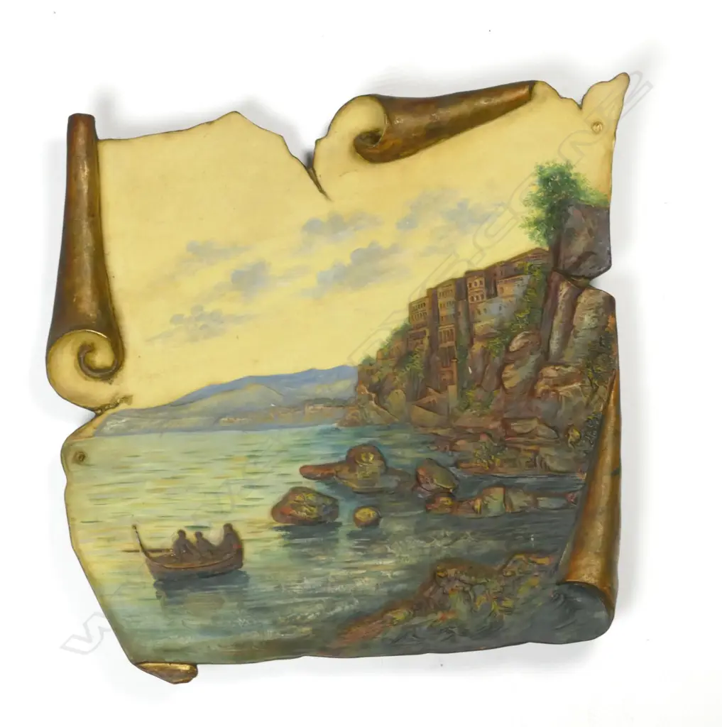 A pair of Wilhelm Schiller ceramic plaques Image 1++