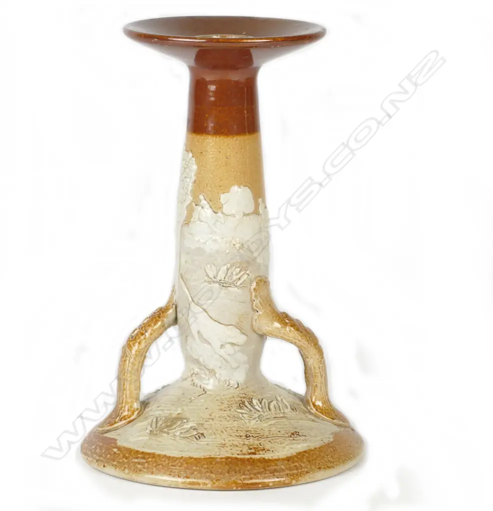 A Royal Doulton stoneware candlestick Image 1++