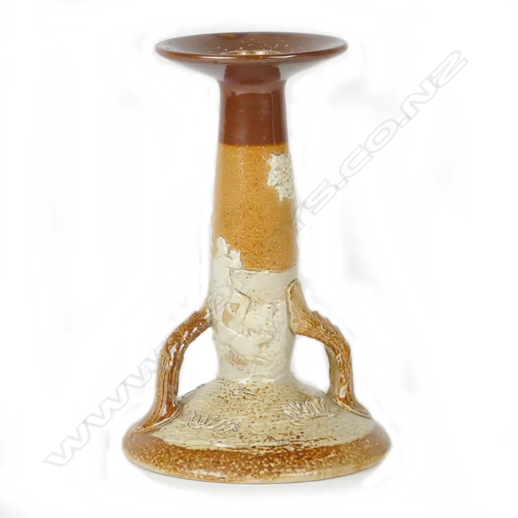 A Royal Doulton stoneware candlestick Image 1++