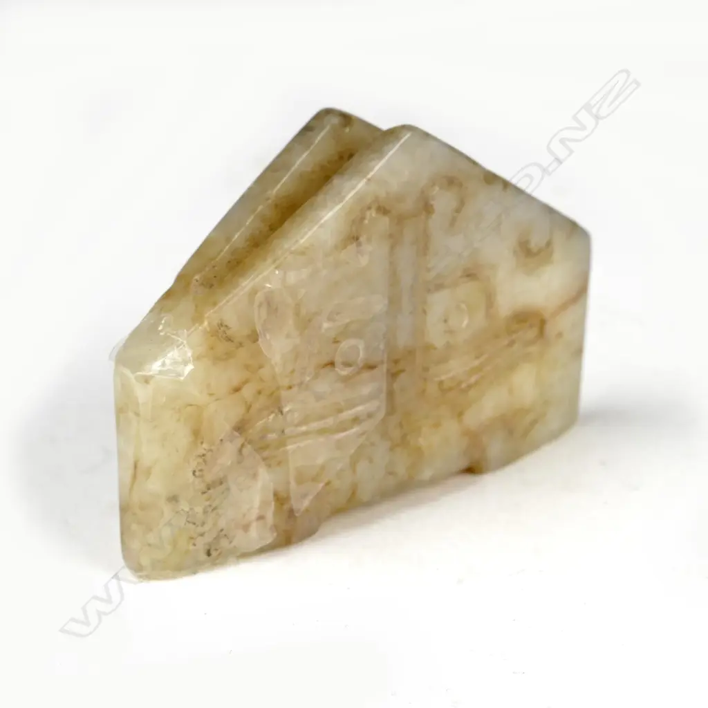 A Chinese jade sword chape Image 1++
