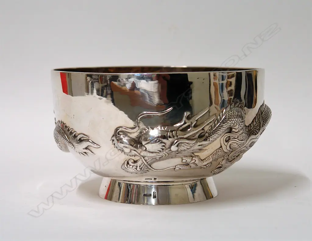 A large Chinese silver bowl Image 1++