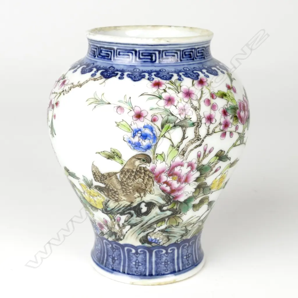A Chinese porcelain inverse baluster shaped vase Image 1++
