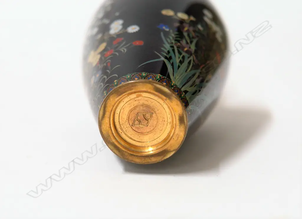 A fine Hayashi Kodenji (1831-1915) Japanese cloisonné vase Image 1++