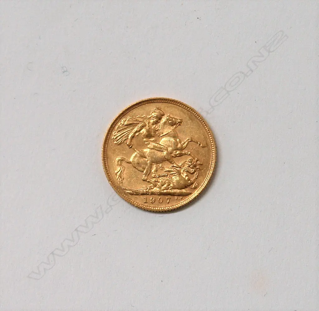 FULL GOLD SOVEREIGN 1907 Image 1++