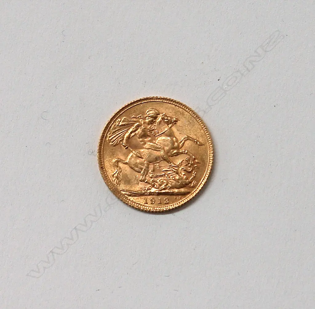 FULL GOLD SOVEREIGN 1912 Image 1++