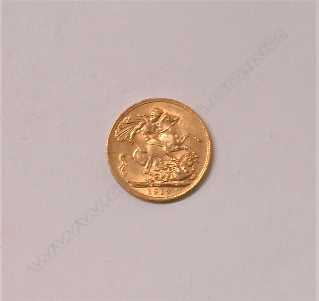 FULL GOLD SOVEREIGN 1912 Image 1++