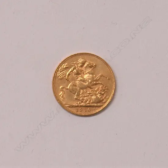 A 1910 full gold sovereign