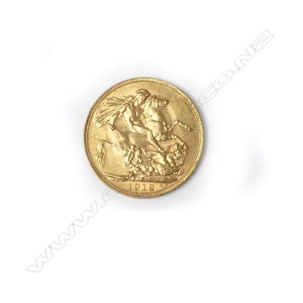 A 1912 gold full sovereign Image 1++
