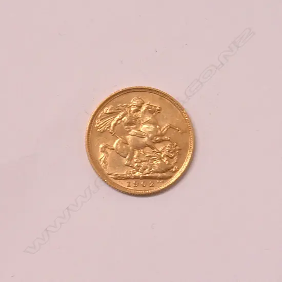 A 1902 gold full sovereign