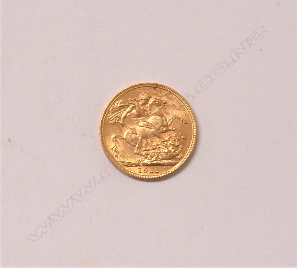 A 1912 gold full sovereign Image 1++