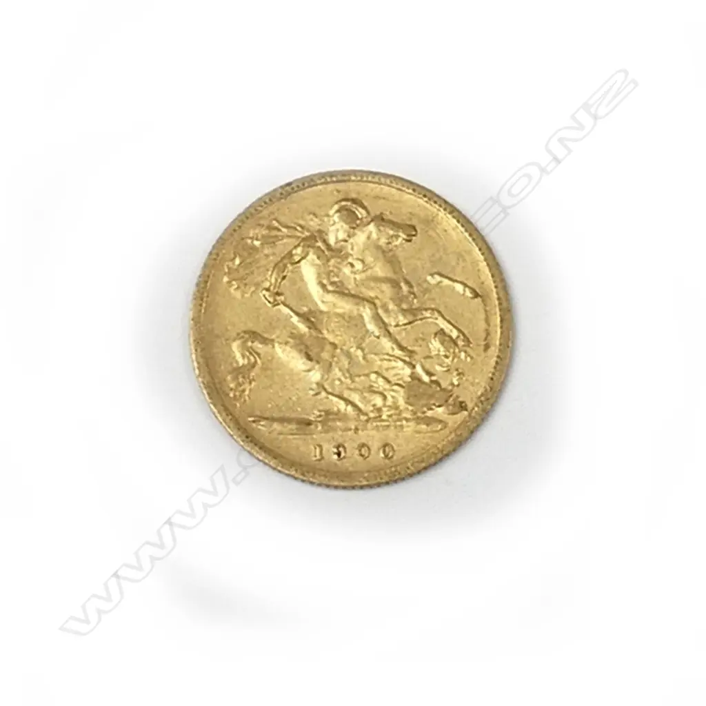 A 1900 gold half sovereign Image 1++