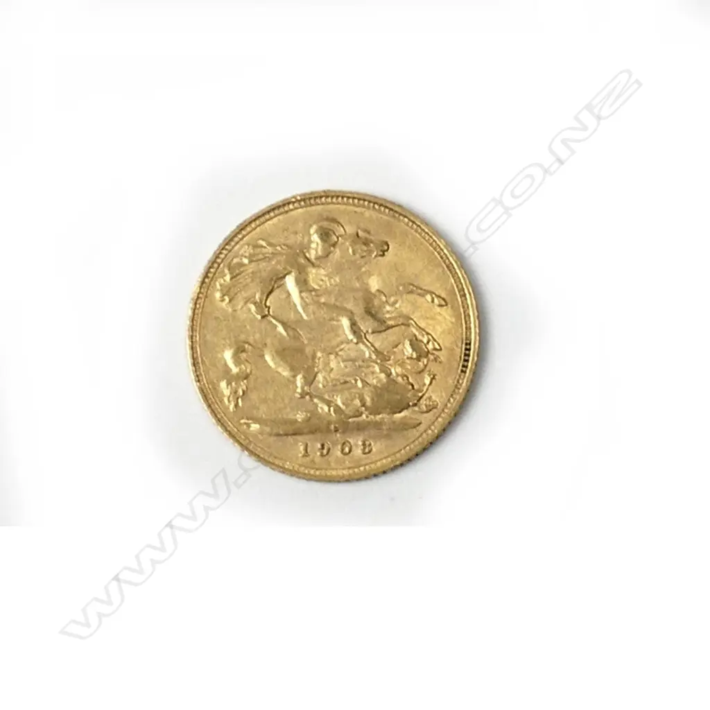 A 1903 gold half sovereign Image 1++