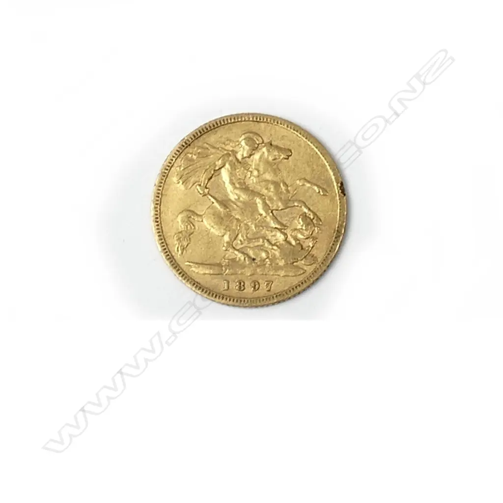 HALF GOLD SOVEREIGN 1897 Image 1++