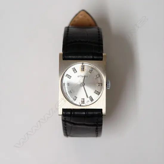 A vintage LeCoultre gent's 14ct. white gold wristwatch
