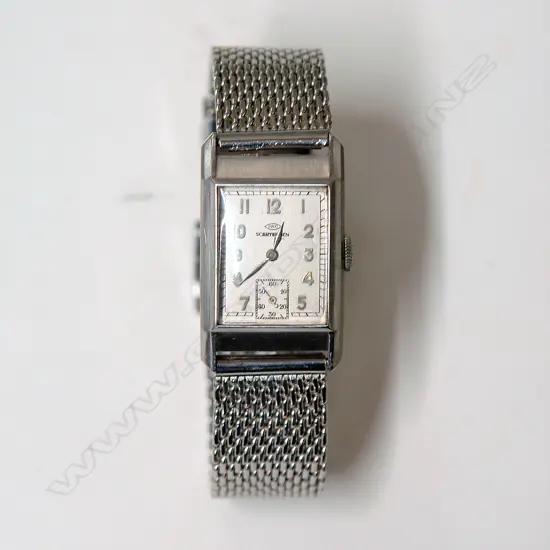 A 1930's IWC 'Schaffhausen' gent's tank wristwatch