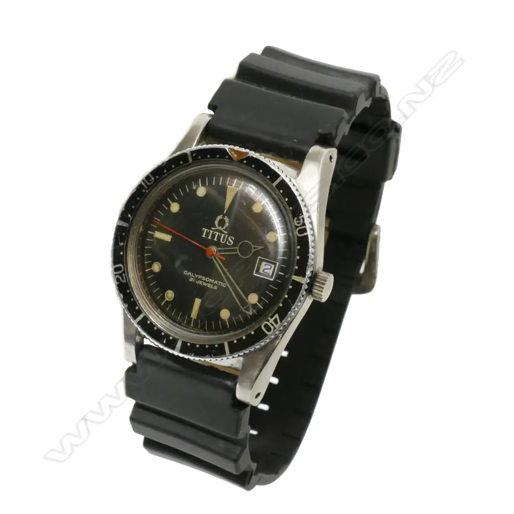 A Solvil et Titus 'Calypsomatic' 7085 gent's diver's watch Image 1++