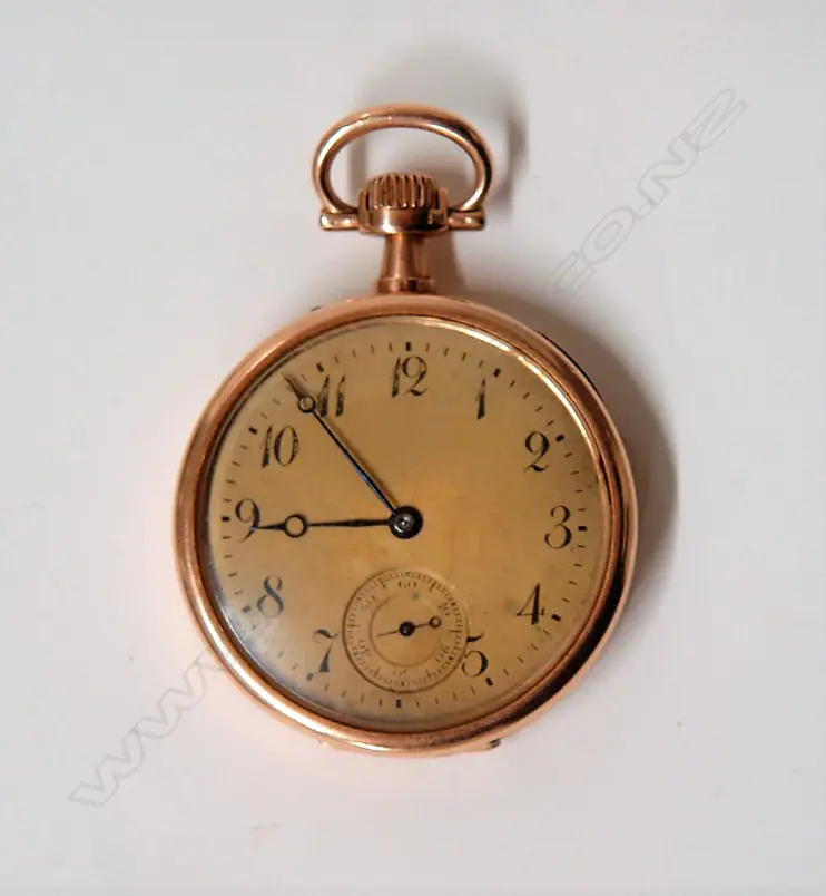 An early 20thC Carl Morawetz 14ct. rose gold cased gentleman's pocket watch Image 1++