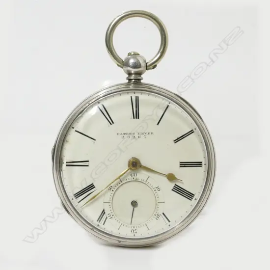 A silver fusee pocket watch