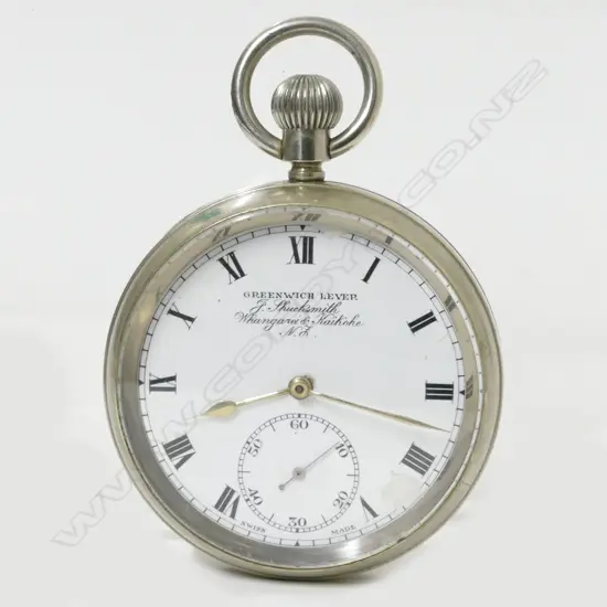 A 20thC 'Greenwich Lever' pocket watch with Rolex movement