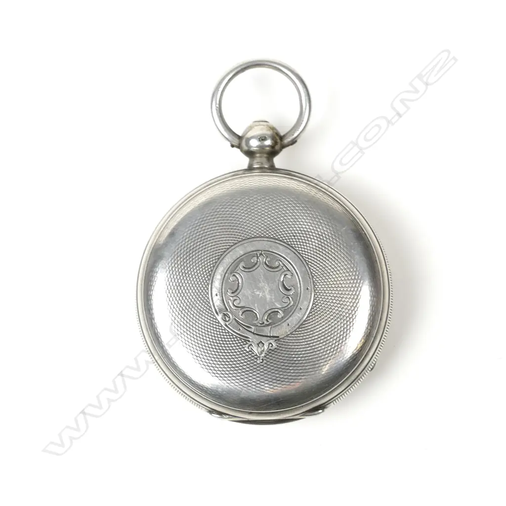 A silver fusée pocket watch Image 1++