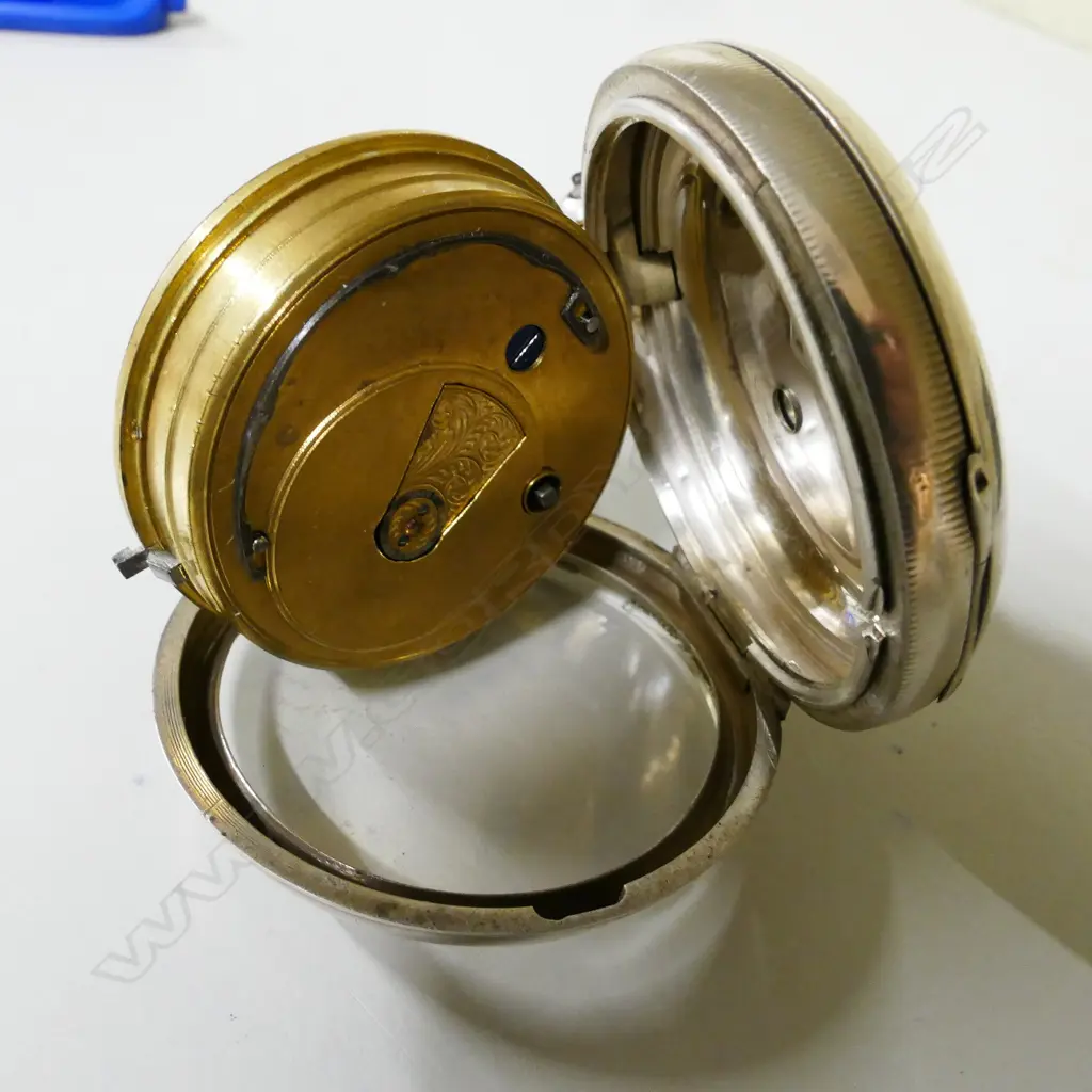 A silver keywind pocket watch by J.G. Graves Image 1++