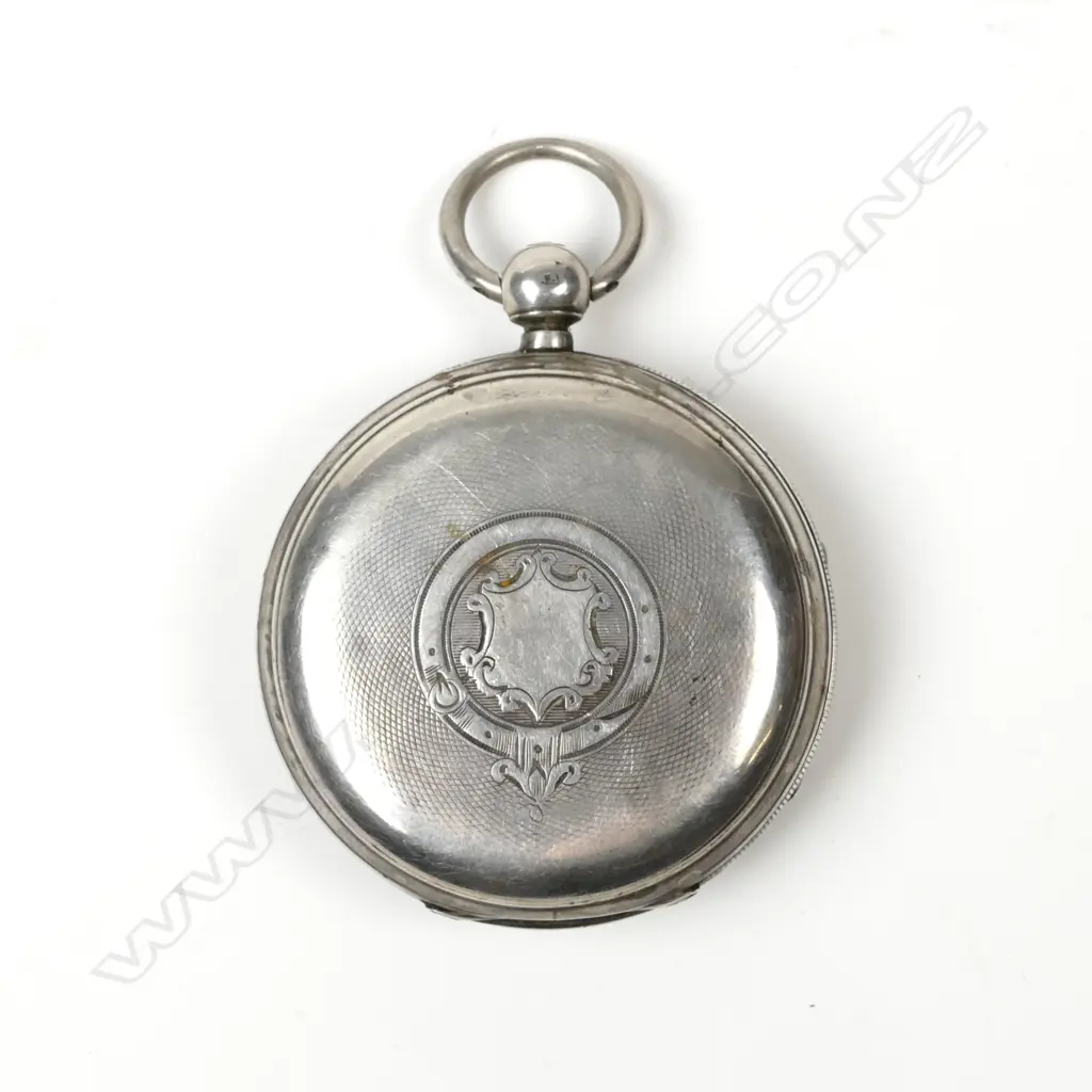 A silver fusée pocket watch by H. Samuel Image 1++