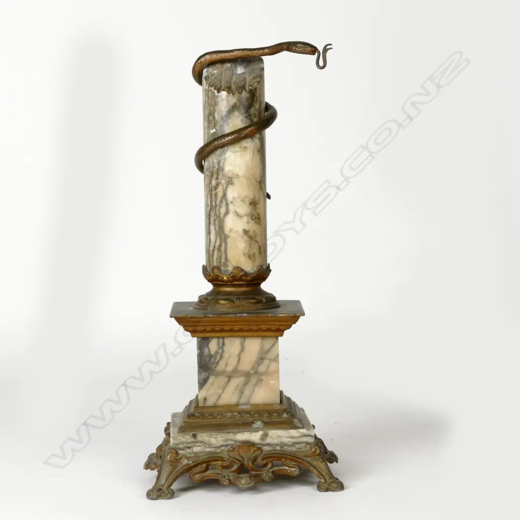 An unusual late 19thC pocket watch stand Image 1++