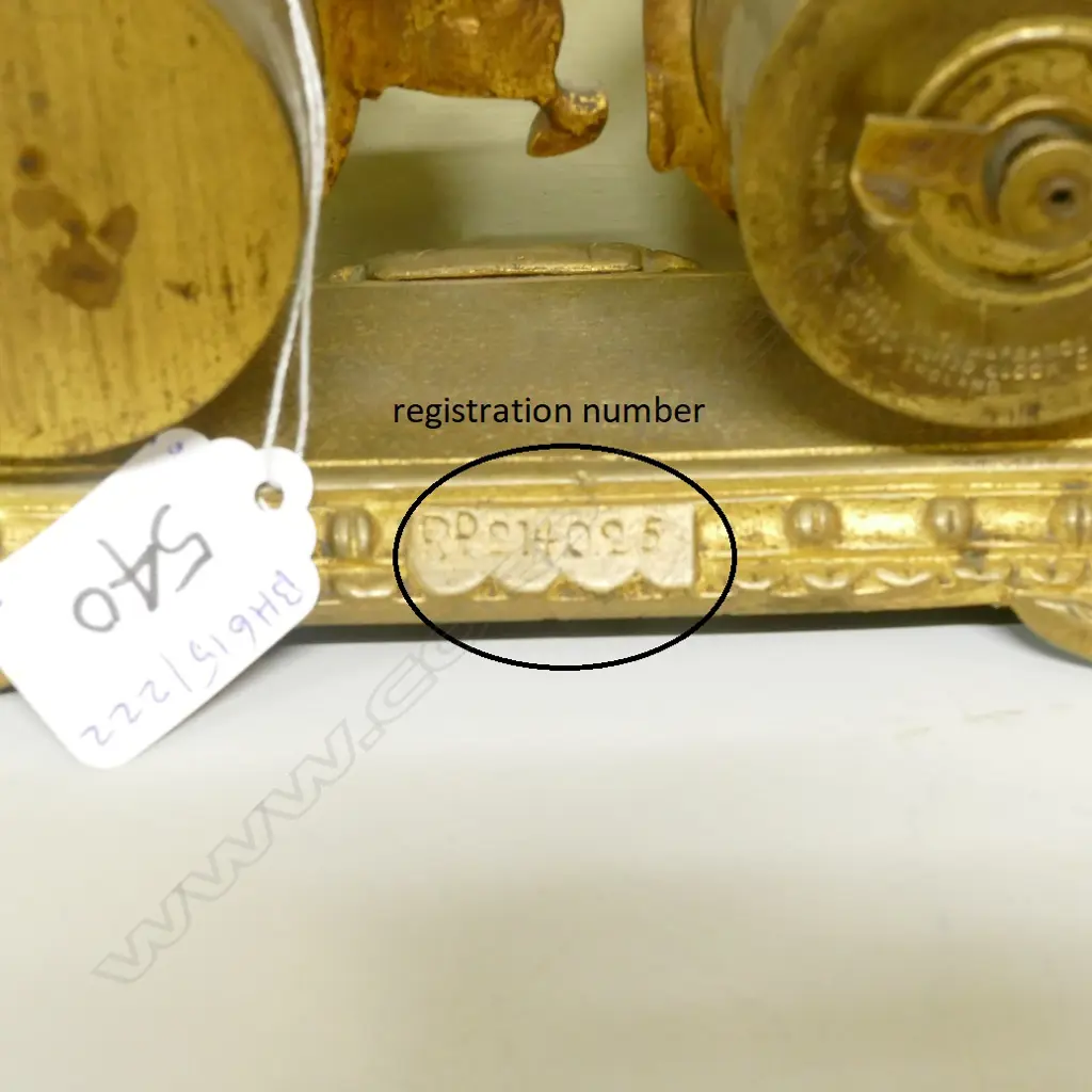 An Edwardian brass desk clock and barometer Image 1++