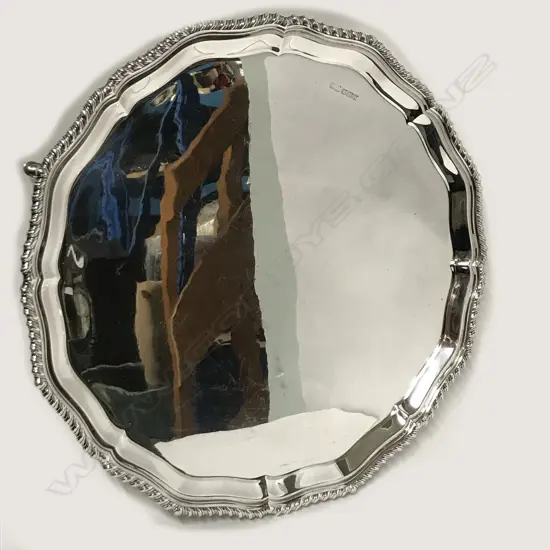 A large silver salver